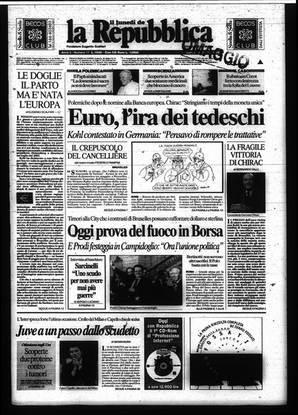 Il lunedì de La repubblica